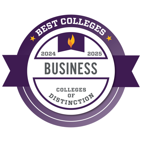 Best Colleges seal: Colleges of Distinction for Business