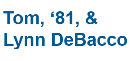 Tom, '81, & Lynn DeBacco text