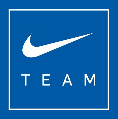 Nike Team logo with Rockhurst Blue background