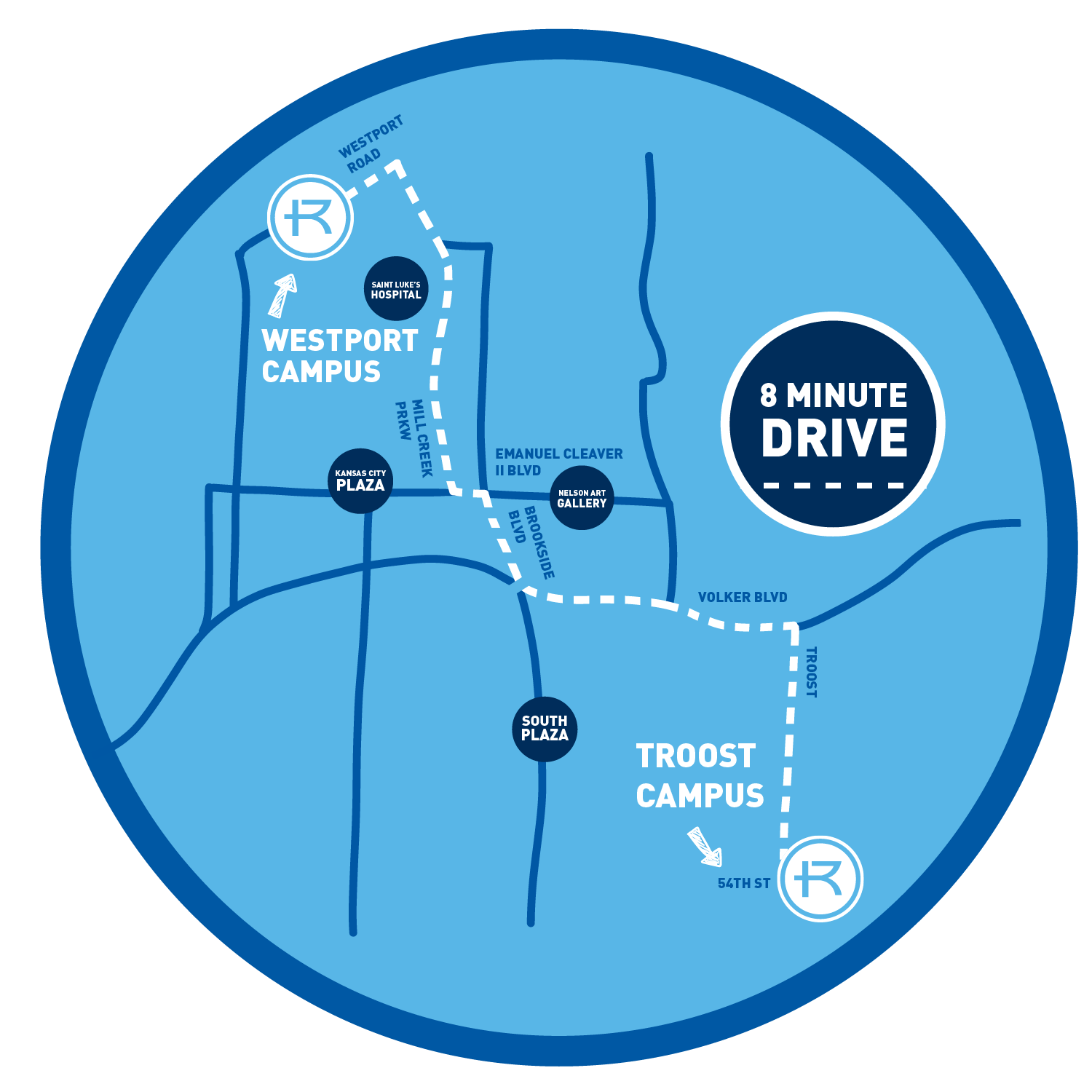 Rockhurst University Campus Map Maps & Directions | Rockhurst University