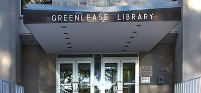 Greenlease Library entrance