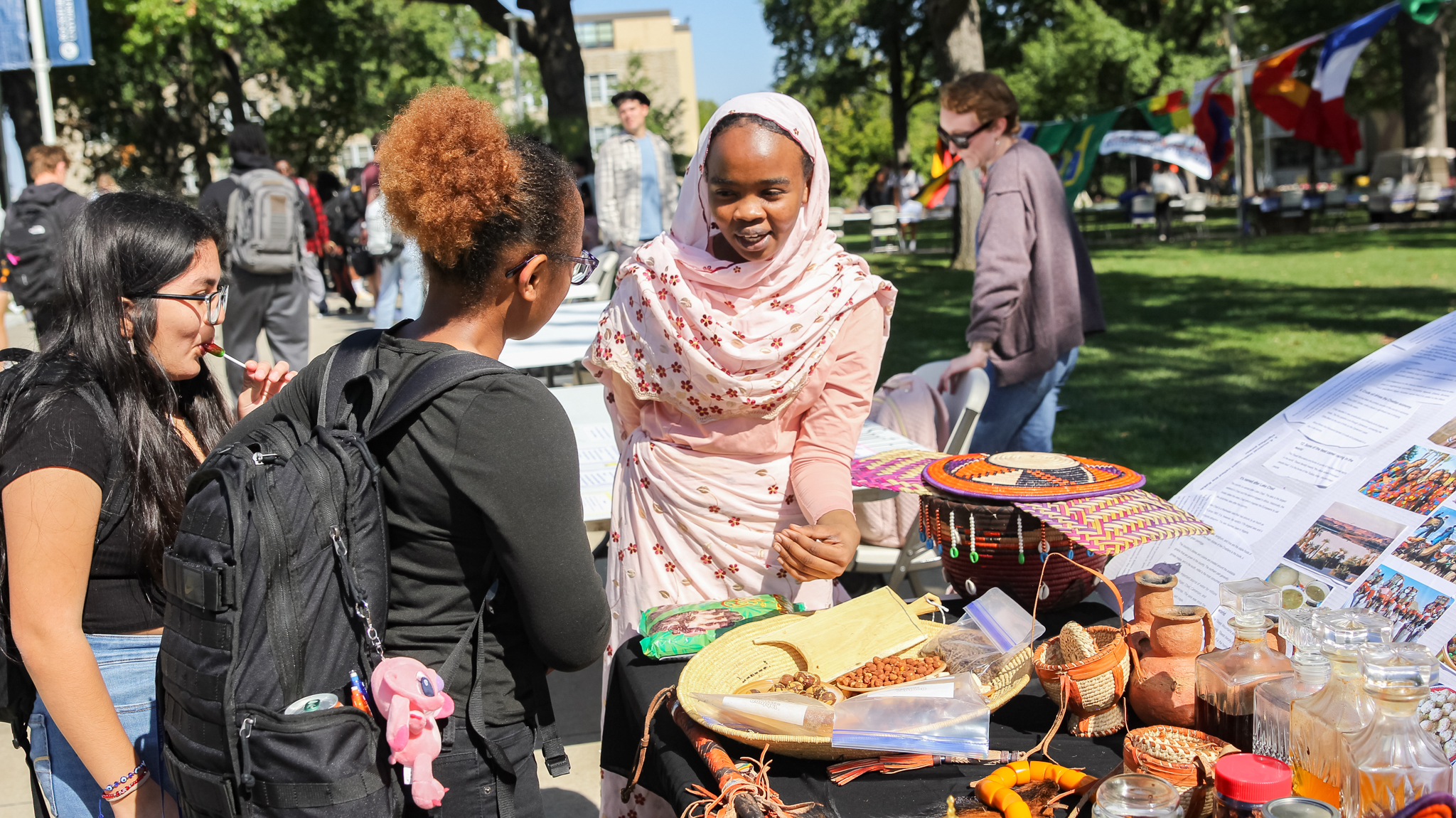 Students at World Cultures Day at Rockhurst University