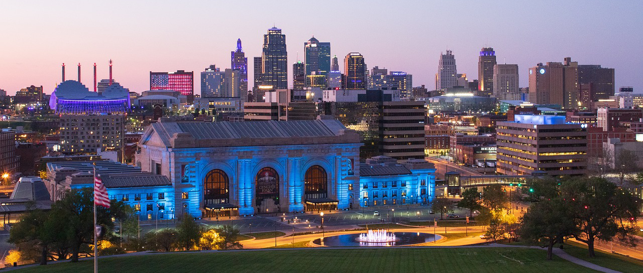 Kansas City skyline at twilight