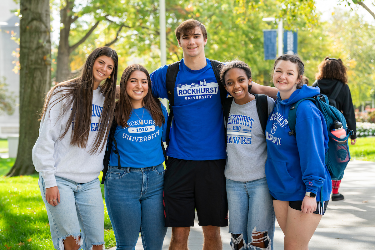 Group of students on campus