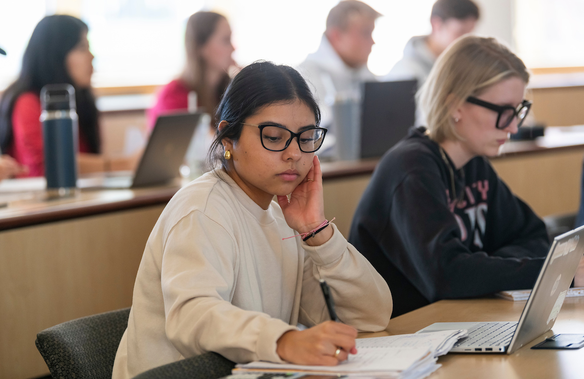 Students in class