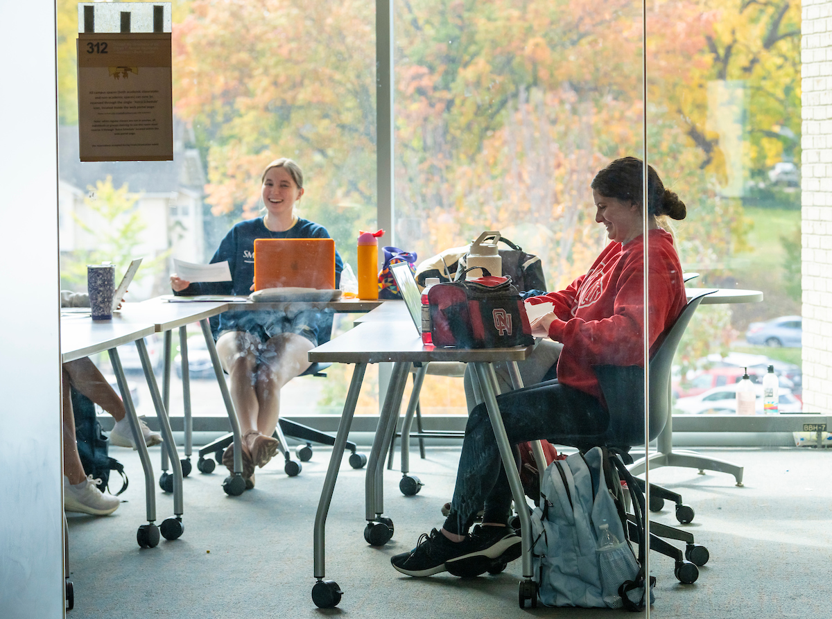 Study group in Arrupe Hall