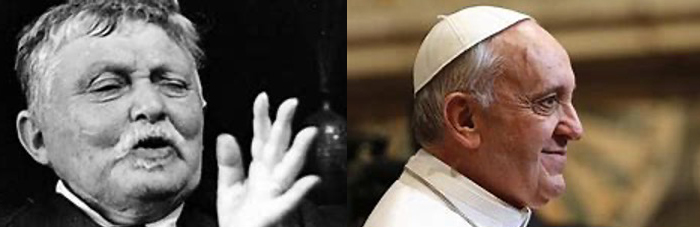 Gabriel Marcel and Saint Francis in side-by-side photos