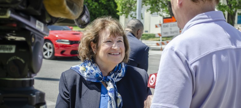 City, University Officials Celebrate New Safety Measures Near Campus