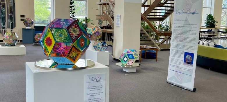 Exhibit in Library Marries Math, Art and Community