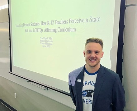 Ed.D. Student Earns Research Award for Project on LGBTQ+ Affirming Curriculum in K-12 Schools