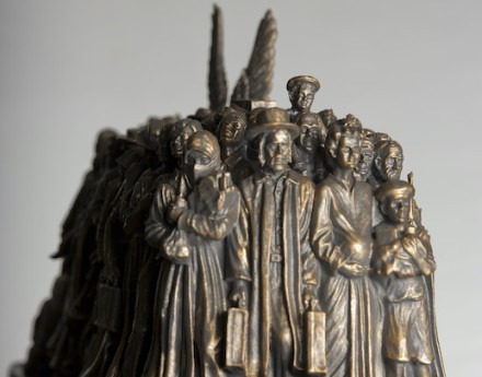 Gift of “Angels Unawares” Sculpture Inspired By Fr. Curran’s Leadership