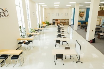 Tables in the Greenlease Library