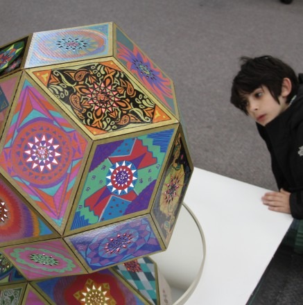 Exhibit in Library Marries Math, Art and Community