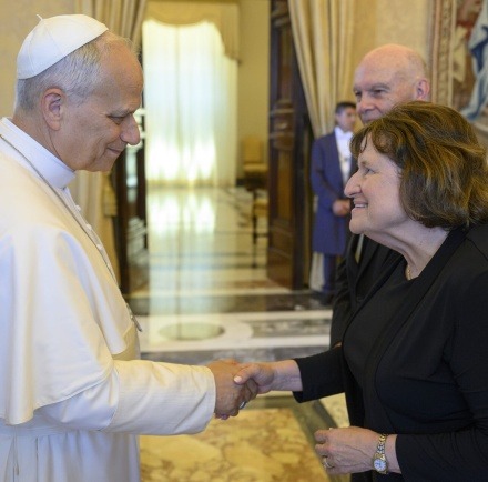 Rockhurst President Meets with Pope Leo