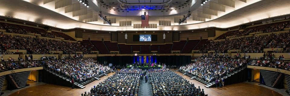 View from the Commencement ceremony