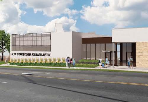 The Alvin Brooks Center for Faith Justice now under construction